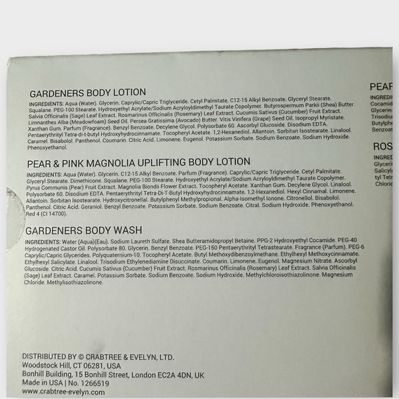 Crabtree & Evelyn NIB Body Lotion 2 x 50ml & Body Wash 3 x 50ml Set READ - Picture 10 of 11